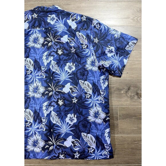 Tommy Bahama Hawaiian Villanova Embroidered Button Down Short Sleeve Shirt XXL - Picture 10 of 13